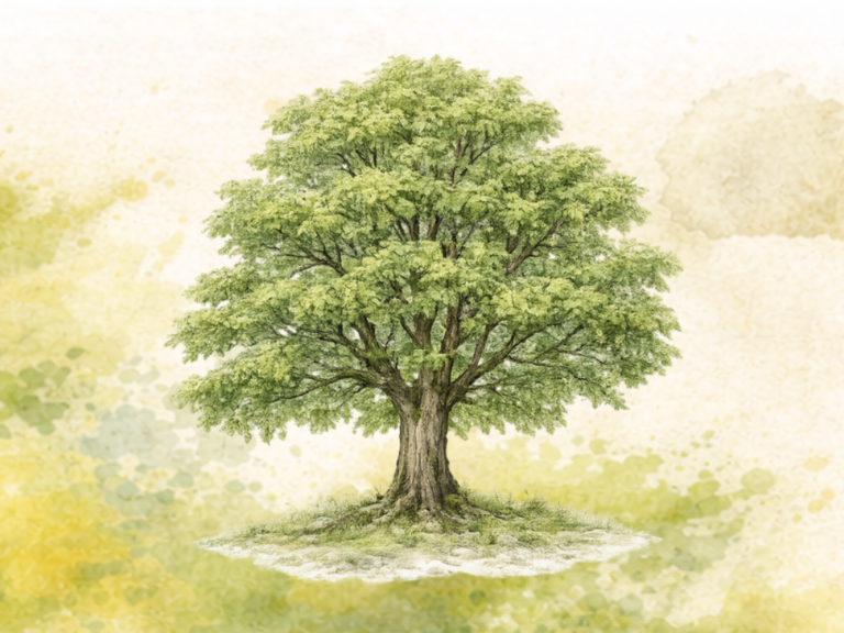 Bergahorn Zeichnung Baum